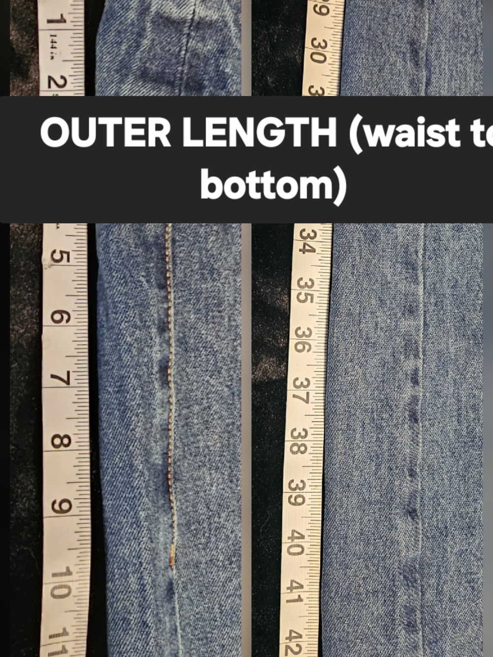 Cider Wide-Leg Denim Jeans in Faded Blue - Picture 4 of 7